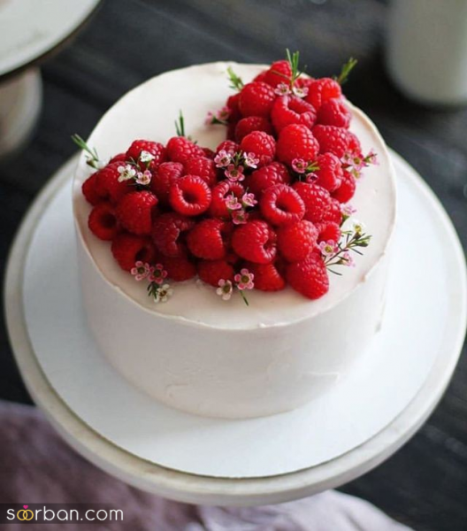 عکس کیک عروسی ترند توت فرنگی