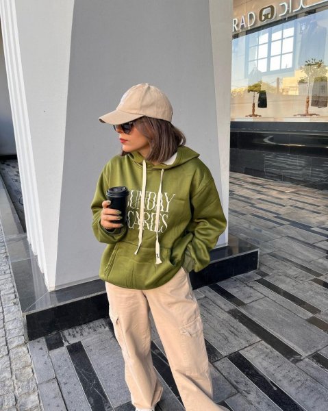  استایل پاییزی دخترانه با هودی