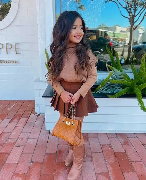  استایل پاییزی بچه گانه دخترانه