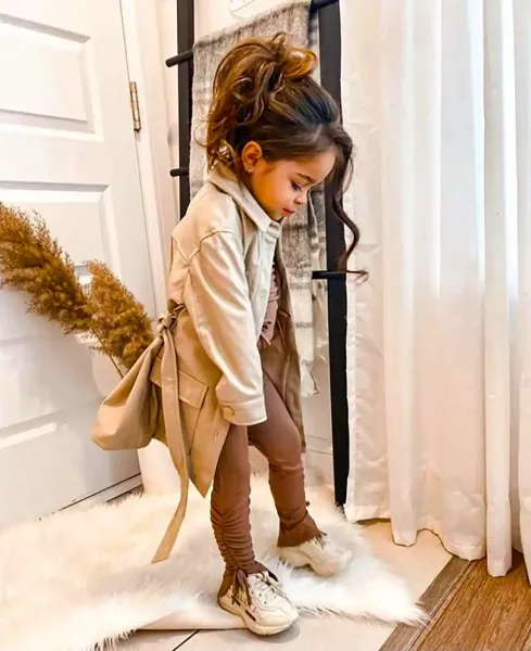  استایل پاییزی بچه گانه دخترانه