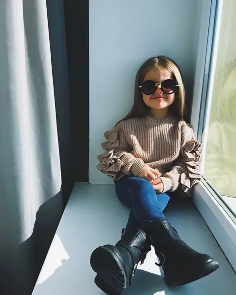  استایل پاییزی بچه گانه دخترانه