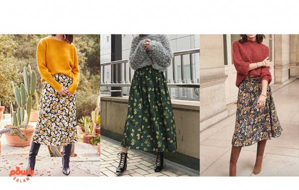 استایل پاییزی دخترانه با دامن