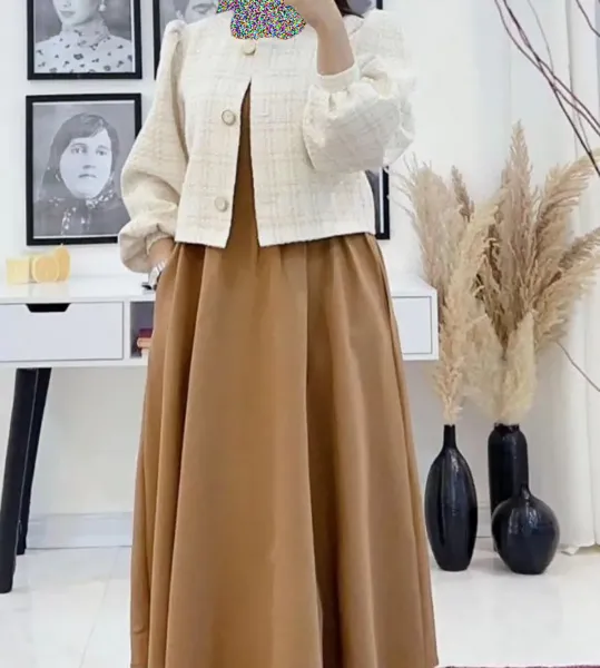  استایل با دامن پینترستی