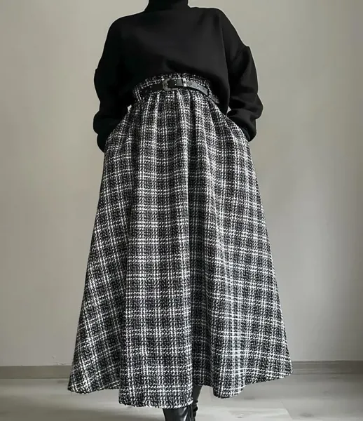  استایل با دامن پینترستی