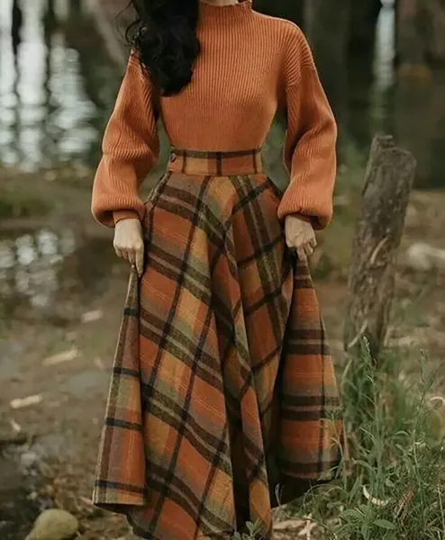  استایل با دامن پینترستی