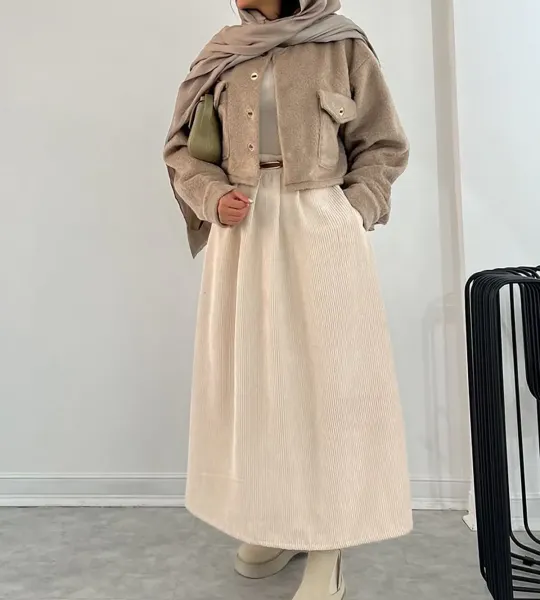  استایل با دامن پینترستی