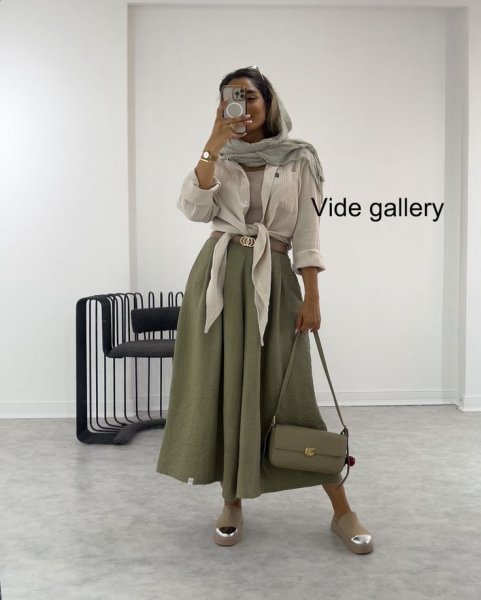 استایل با دامن تابستانی