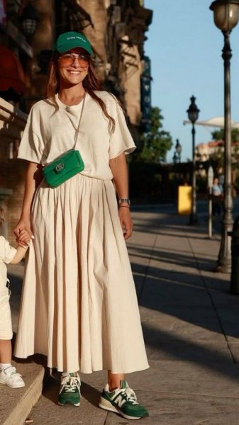  استایل با دامن تابستانی