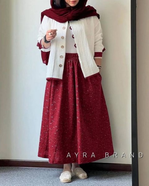  استایل با دامن تابستانی