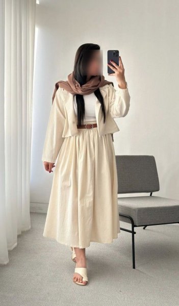  استایل با دامن تابستانی