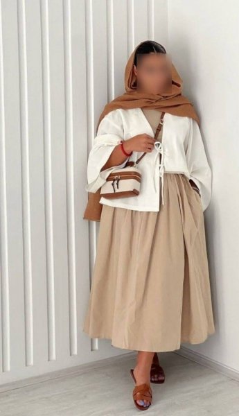  استایل با دامن تابستانی