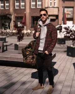  استایل پاییزی مردانه با هودی