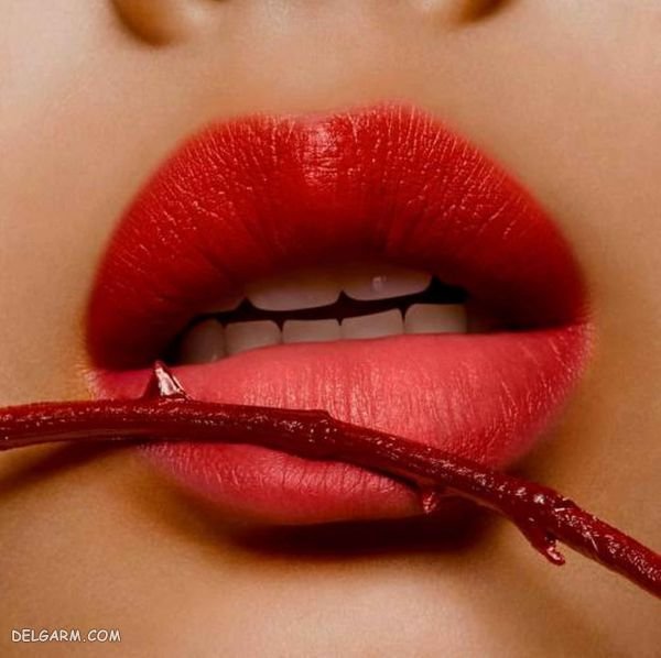  عکس رژ لب مخملی