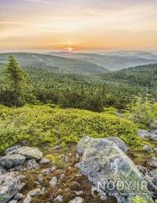  عکس طلوع خورشید از پشت پنجره