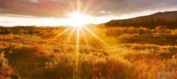  عکس طلوع خورشید از پشت پنجره