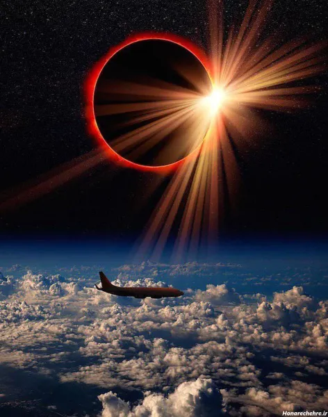  40 عکس واقعی خورشید گرفتگی