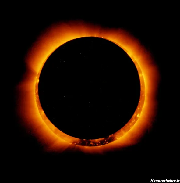  40 عکس واقعی خورشید گرفتگی