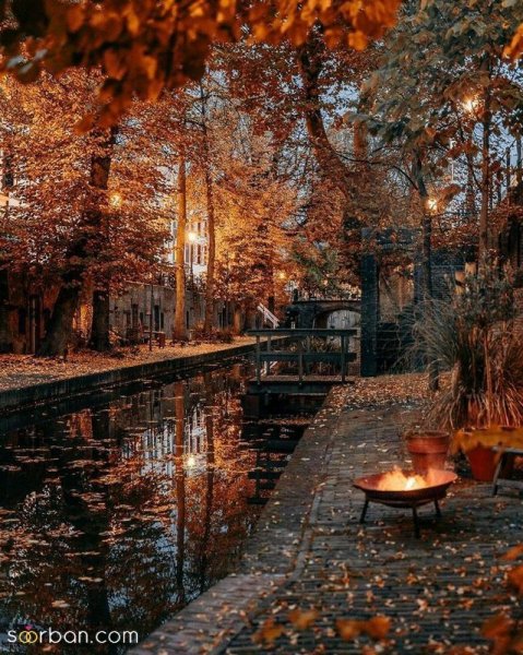  عکس صبح بارانی پاییزی