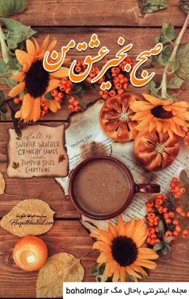  عکس صبح بخیر پاییزی