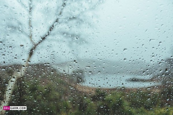  عکس باران و پنجره