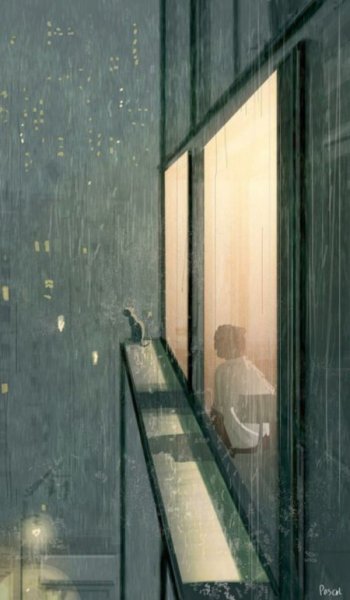  عکس باران غمگین