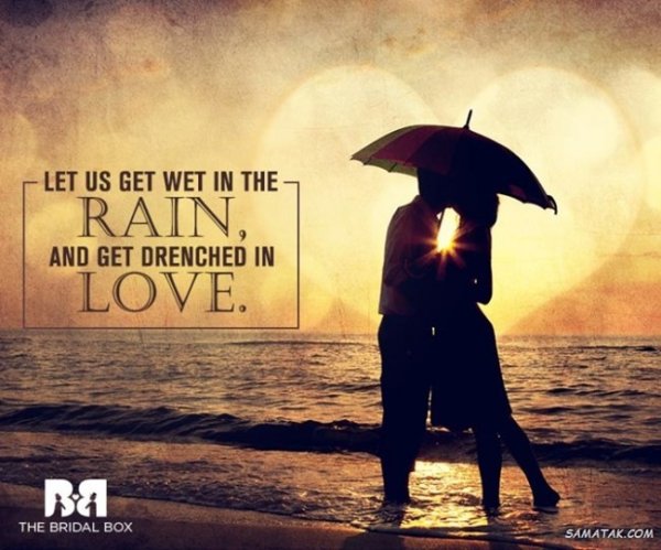  عکس بارانی عاشقانه
