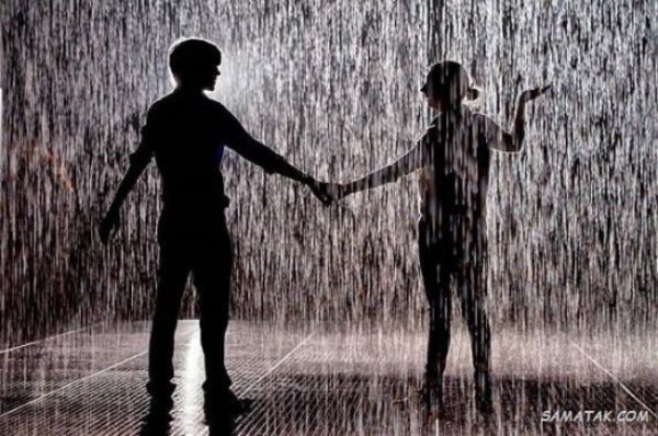  عکس بارانی عاشقانه