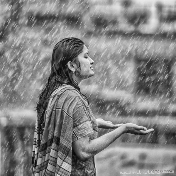  عکس بارانی عاشقانه