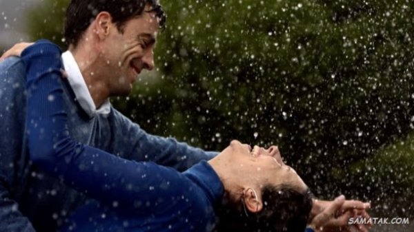  عکس بارانی عاشقانه دونفره