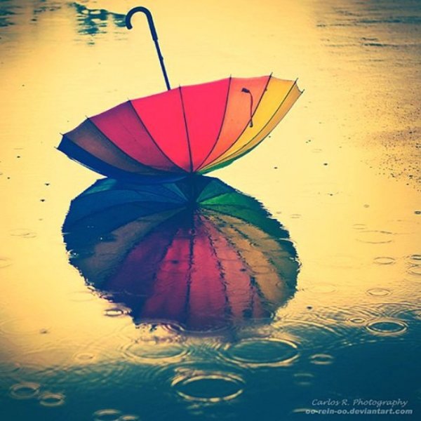  عکس بارانی عاشقانه دونفره