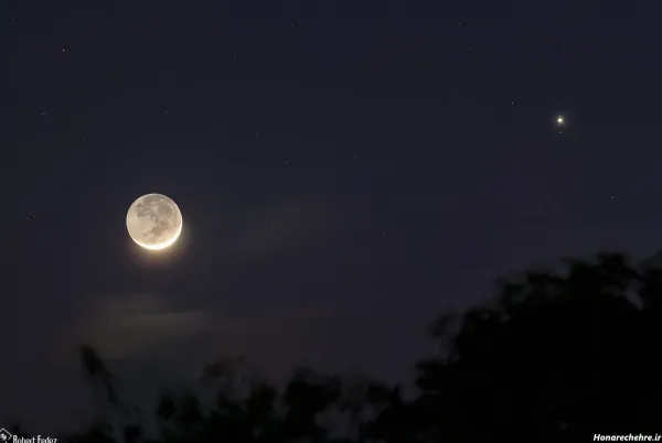  عکس ماه در شب واقعی از نزدیک