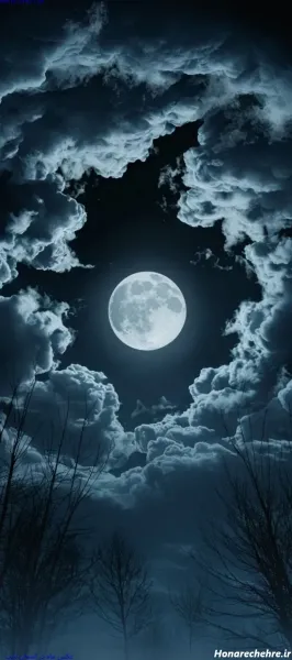  عکس ماه در شب واقعی از نزدیک
