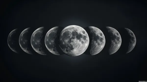  عکس ماه در شب واقعی از نزدیک