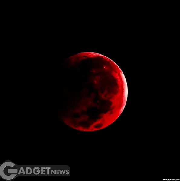 عکس ماه گرفتگی ترسناک واقعی