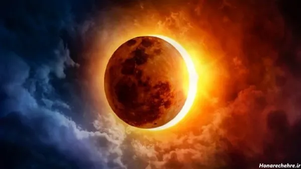  عکس ماه گرفتگی ترسناک واقعی