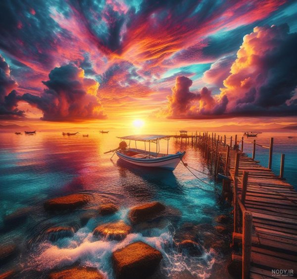  عکس طلوع خورشید در بهار