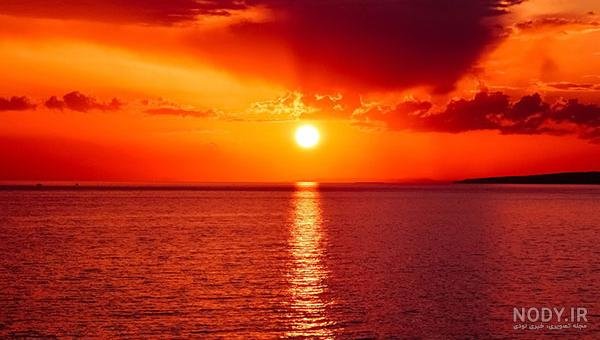  عکس طلوع افتاب کنار دریا