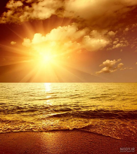  عکس طلوع افتاب کنار دریا