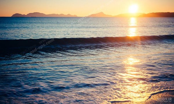  عکس طلوع افتاب کنار دریا