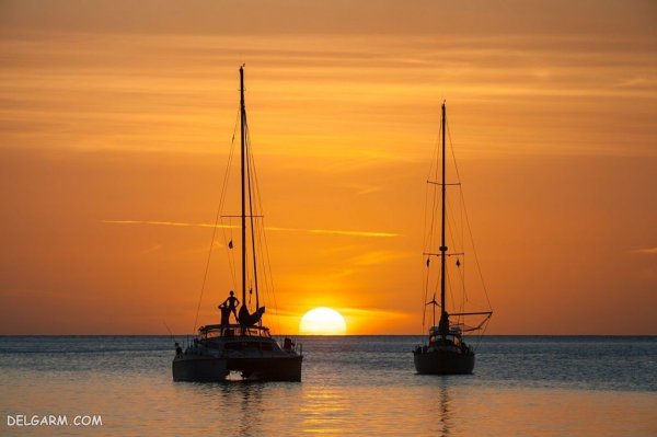  عکس غروب خورشید طبیعی