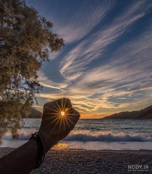  عکس غروب تنهایی