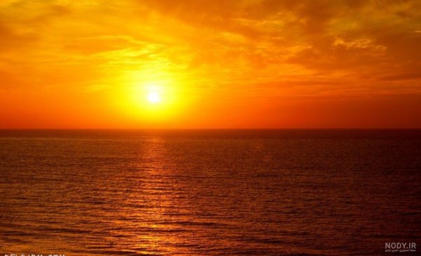  عکس غروب دریا غمگین