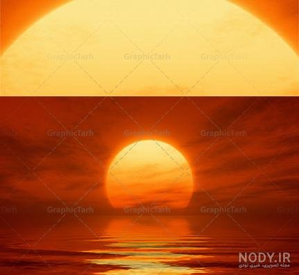  عکس غروب دریا غمگین