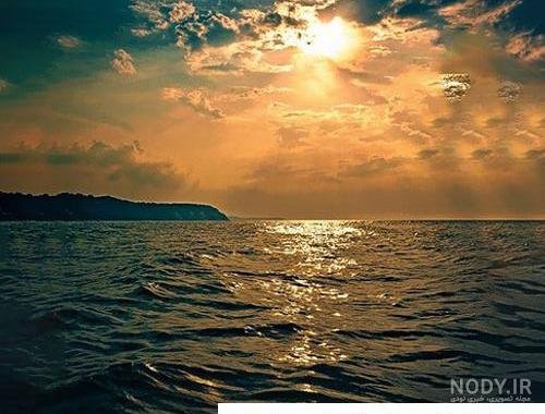  عکس غروب دریا غمگین