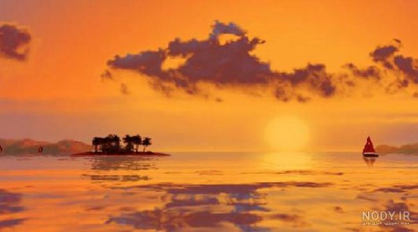  عکس غروب عاشقانه