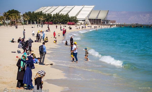  عکس ساحل نیلوفر کیش