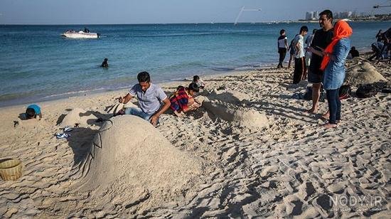  عکس ساحل نیلوفر کیش