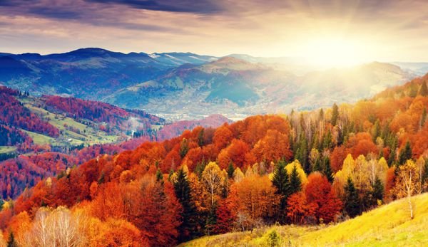  عکس طلوع پاییزی