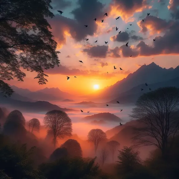  زیباترین طلوع خورشید