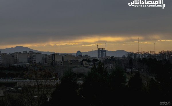 عکس طلوع آفتاب تهران